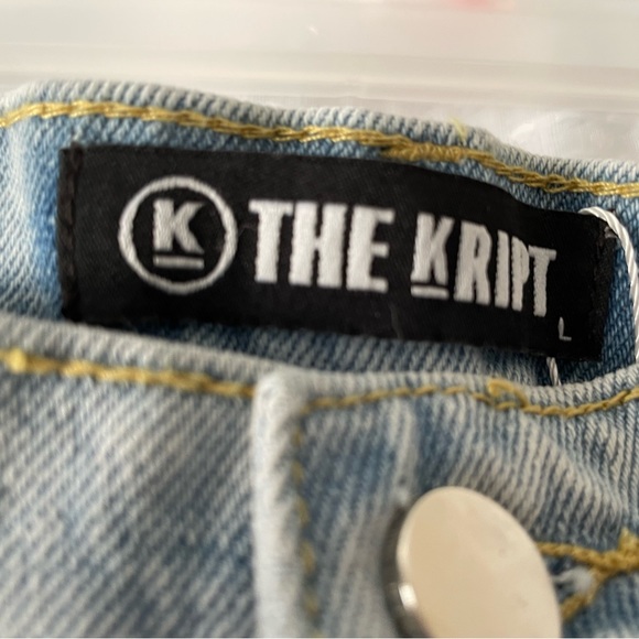 THE KRIPT - BAGGY RIPPED JEANS WITH DETAIL - SIZE L - Picture 2 of 4